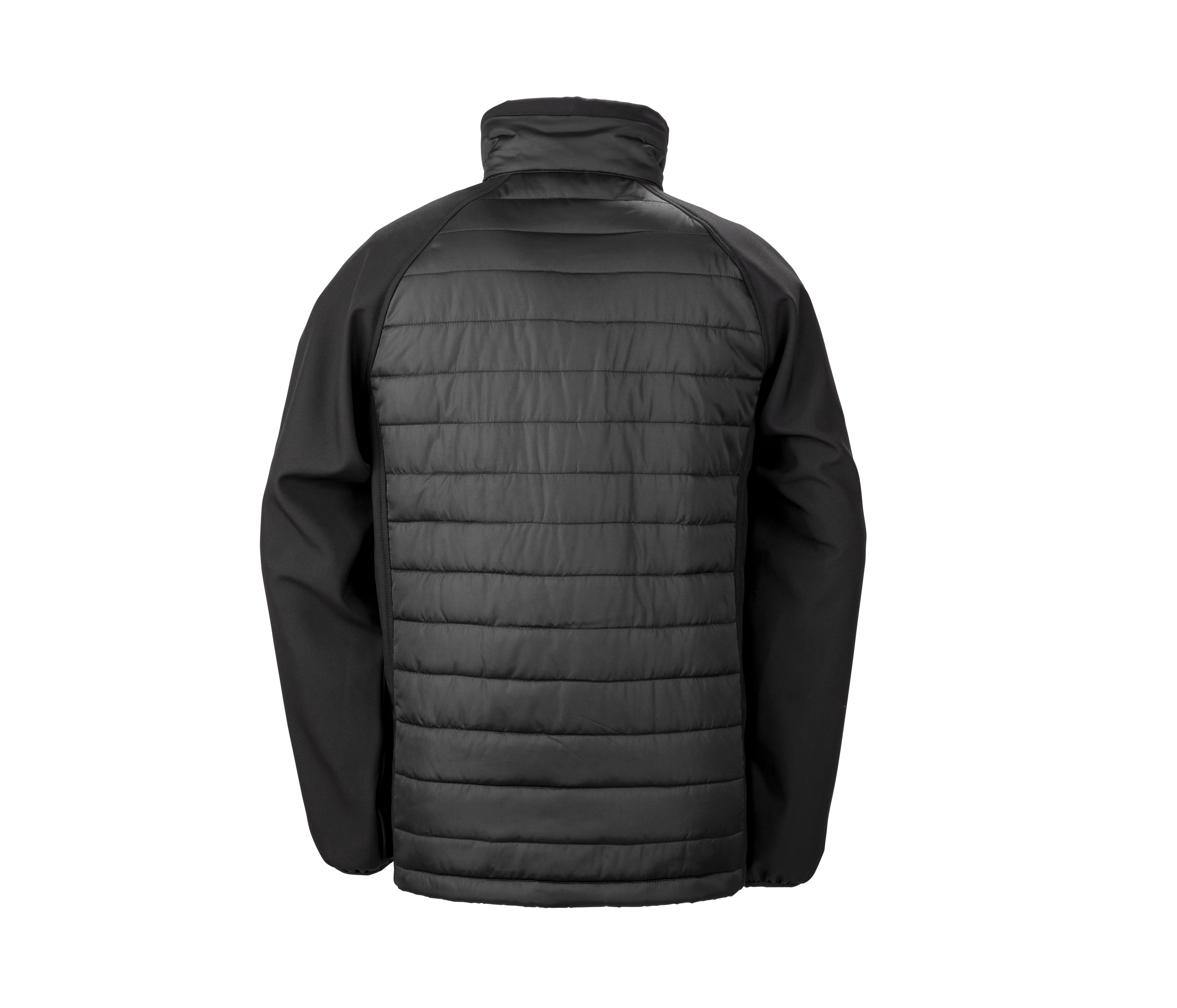 BLACK COMPASS PADDED SOFTSHELL JACKET