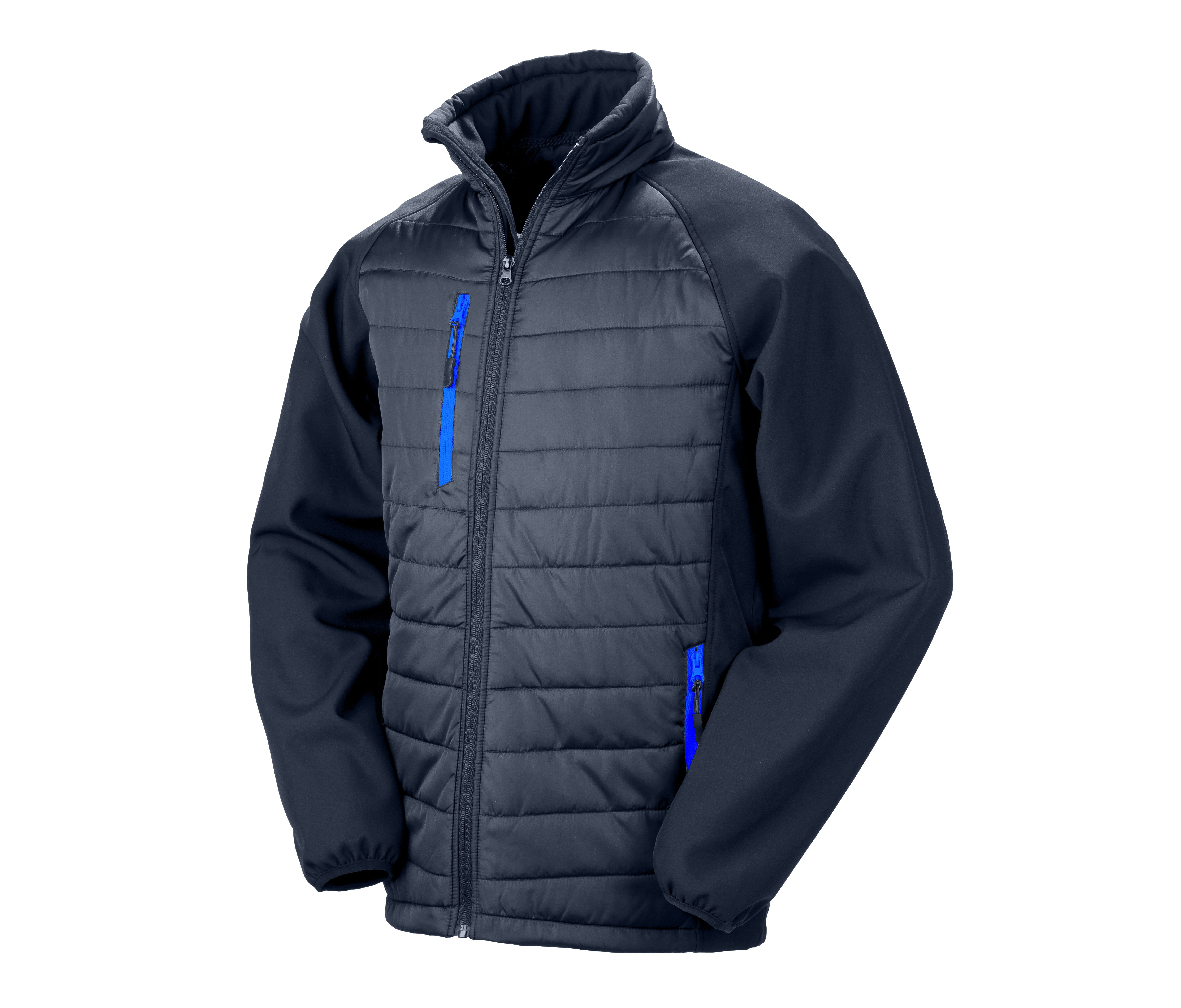 BLACK COMPASS PADDED SOFTSHELL JACKET