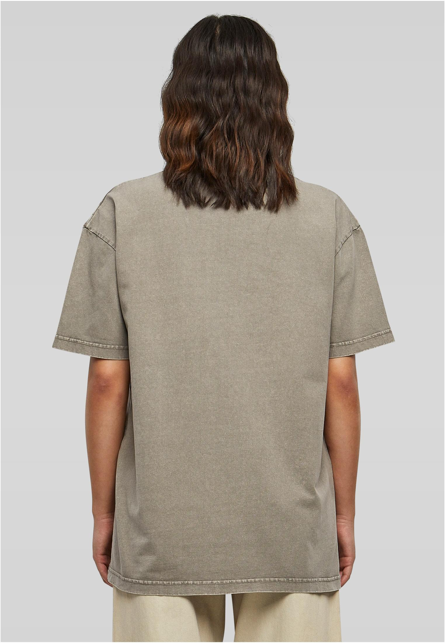 LADIES OVERSIZED ACID WASH TEE