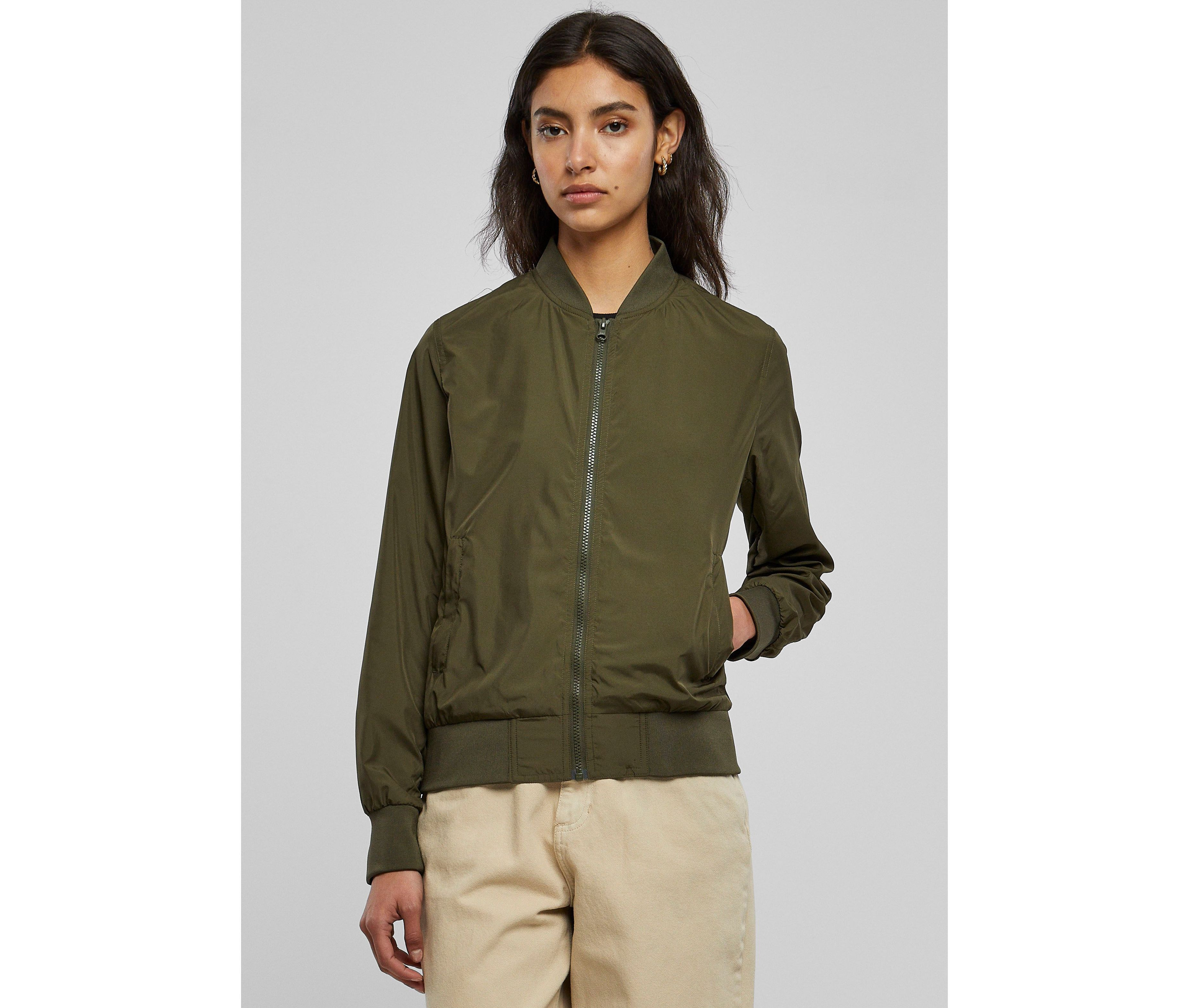 LADIES NYLON BOMBER JACKET