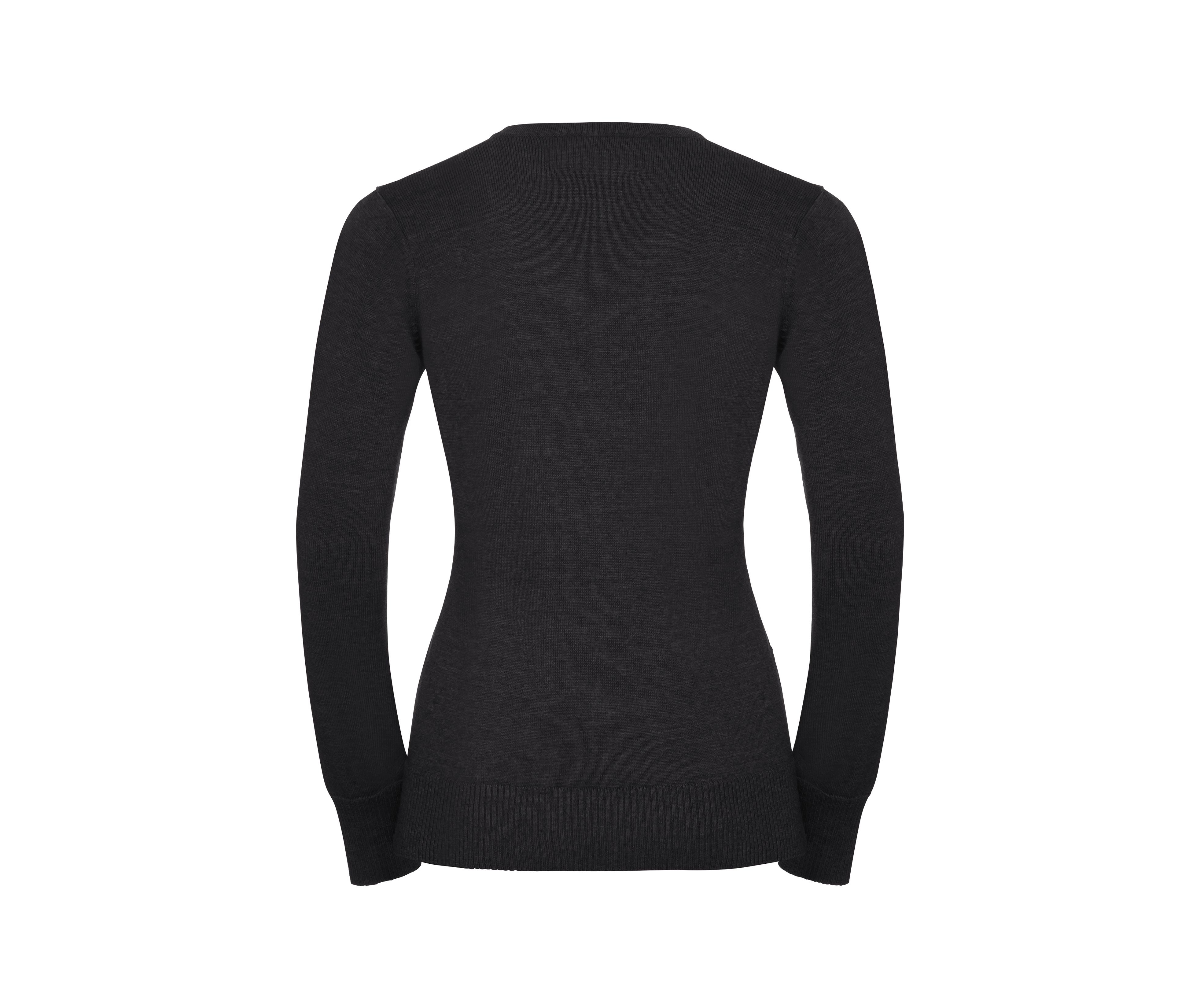 LADIES' V-NECK KNITTED PULLOVER