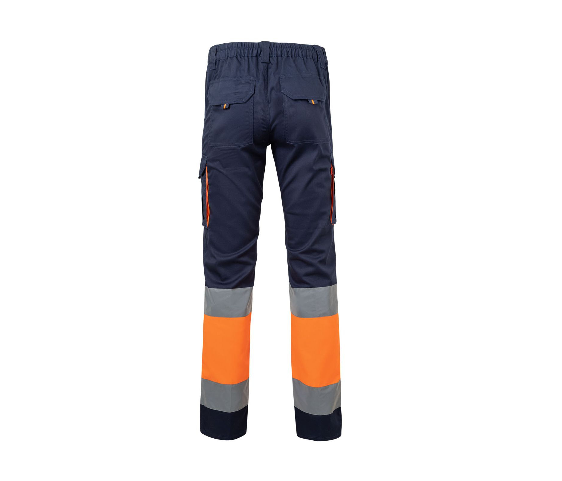 PANTALON STRETCH BICOLORE MULTIPOCHES