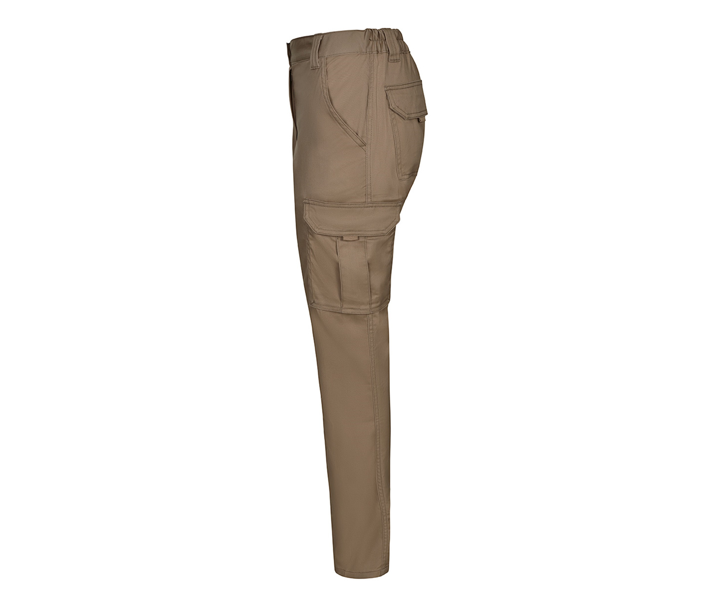PANTALON STRETCH MULTI-POCHES FEMME
