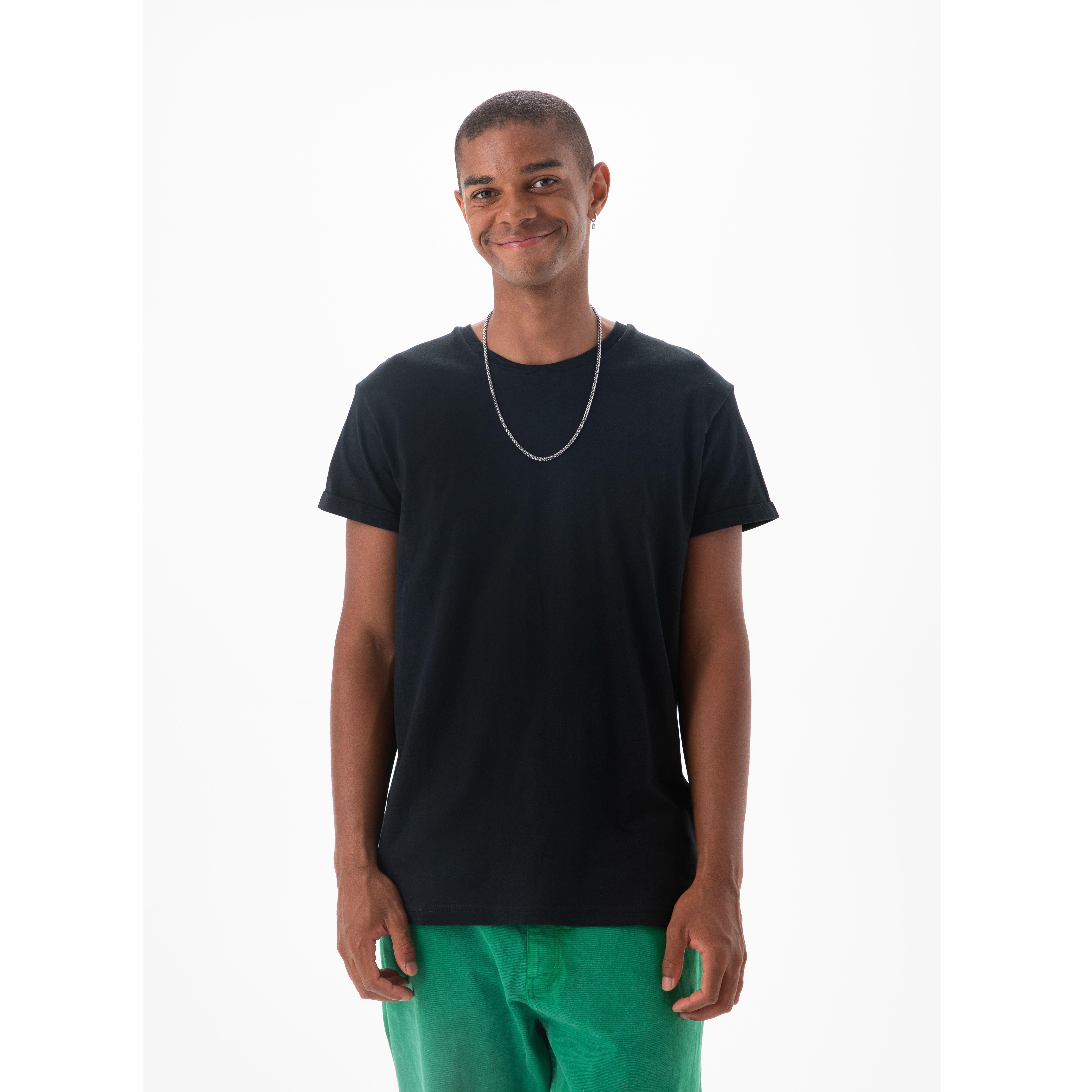 MEN'S ROLL SLEEVE T