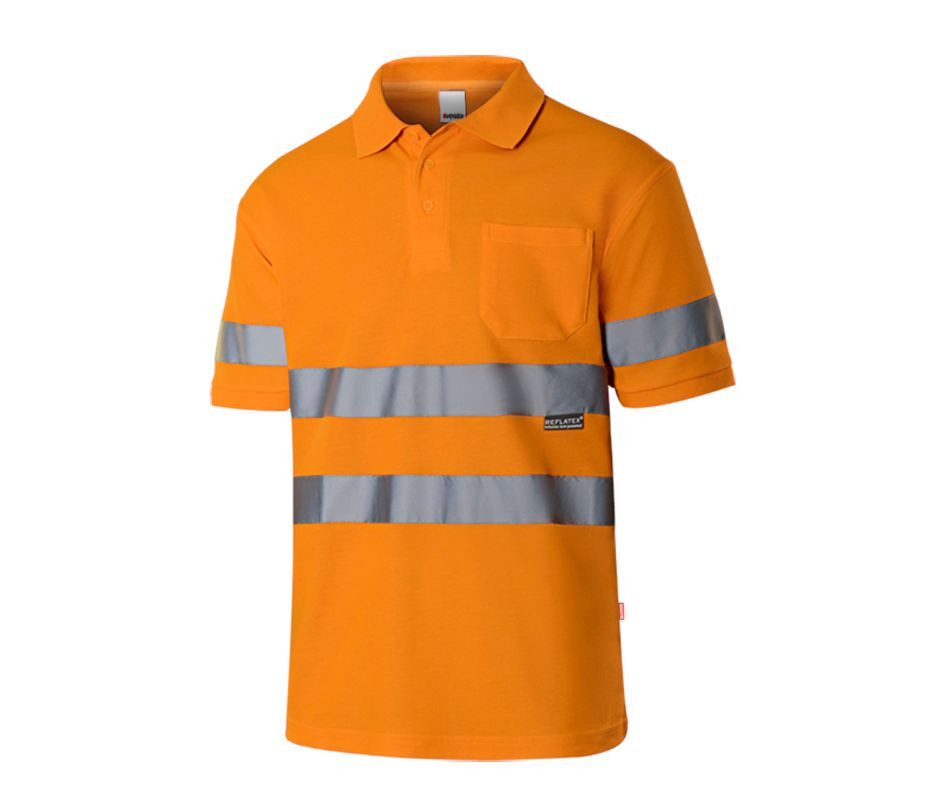 POLO COTON/POLYESTER À MANCHES COURTES HAUTE VISIBILTÉ