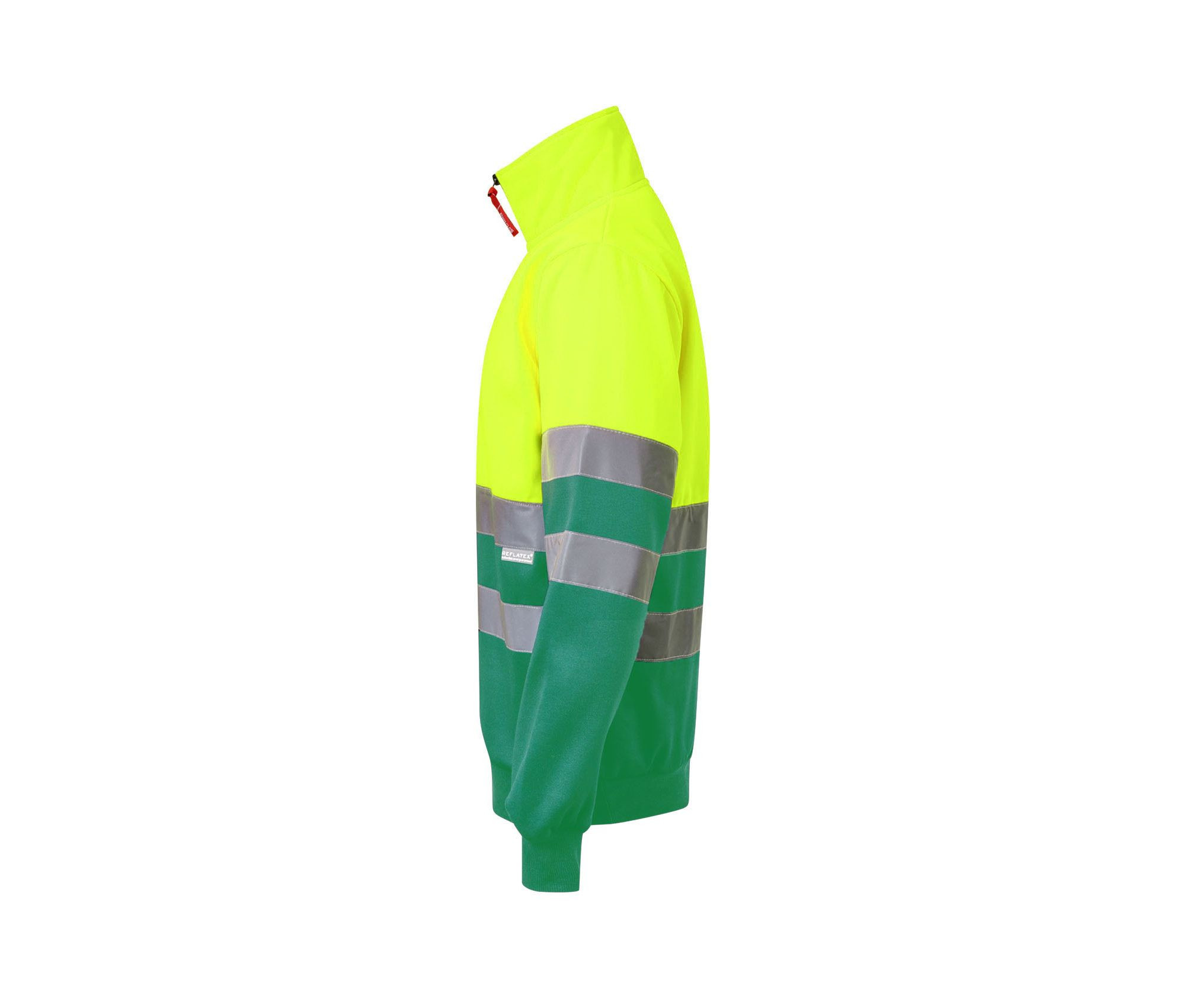 SWEAT BICOLORE DEMI-ZIPPÉ