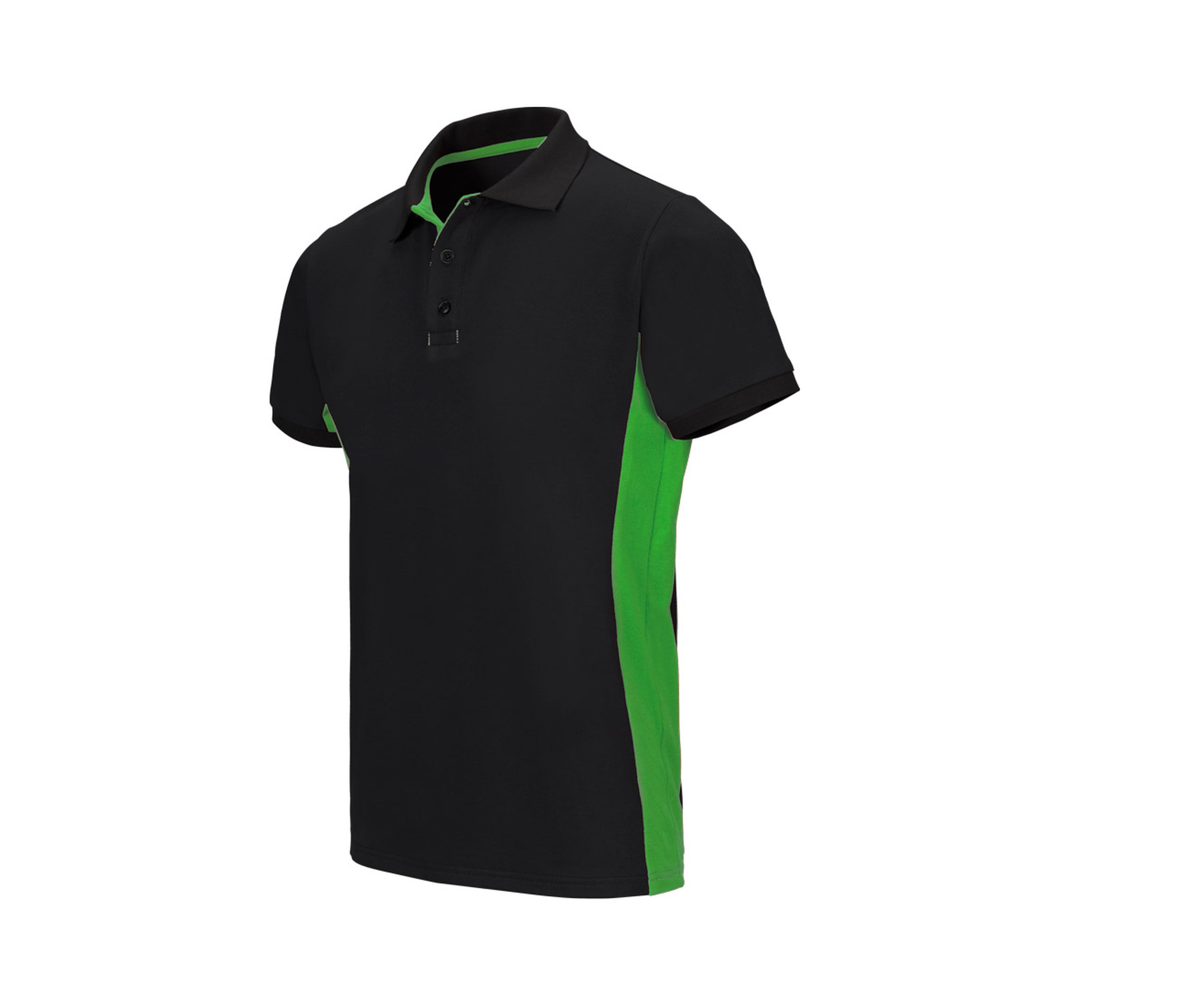 POLO BICOLORE MANCHES COURTES