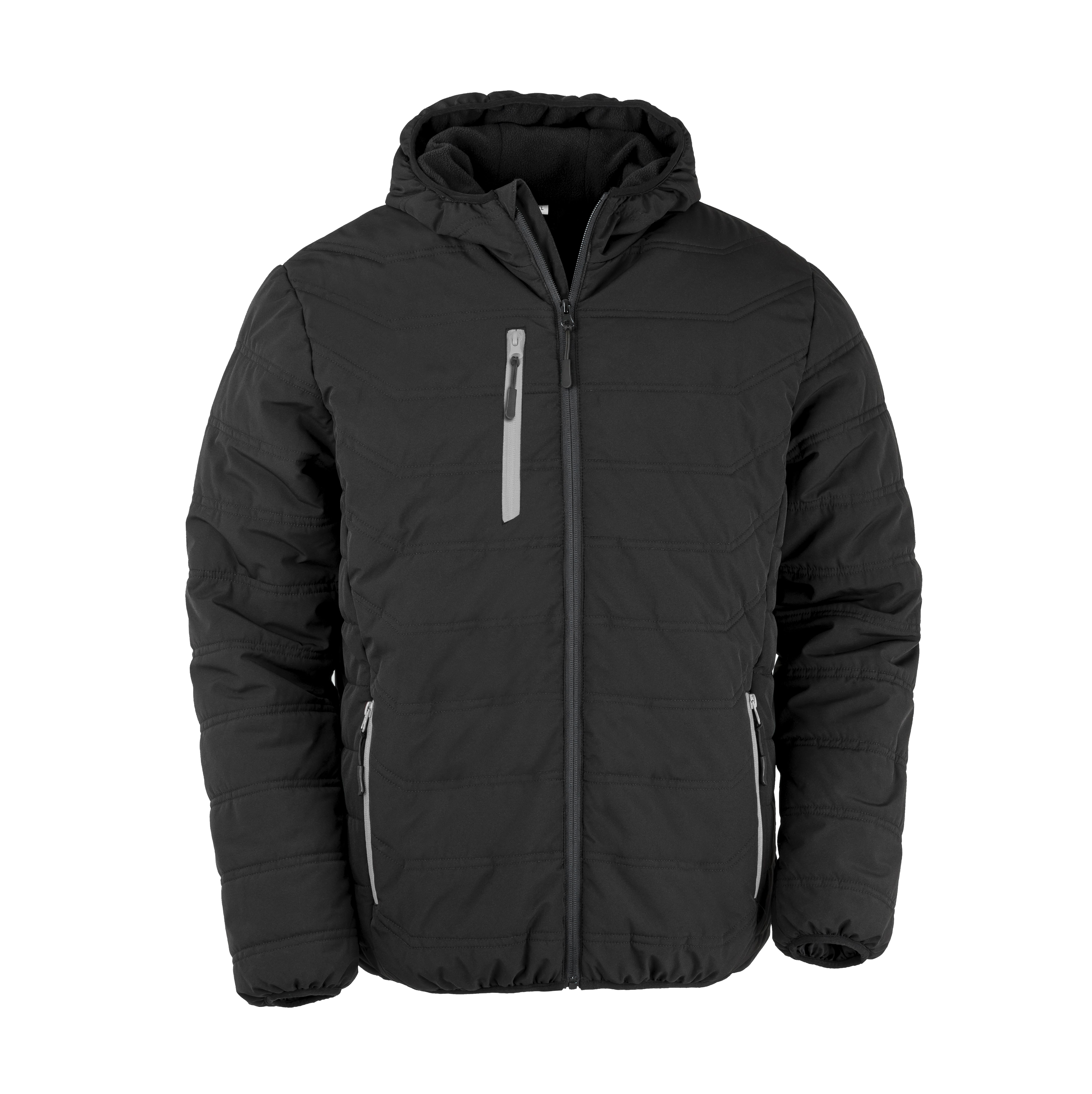 BLACK COMPASS PADDED WINTER JACKET