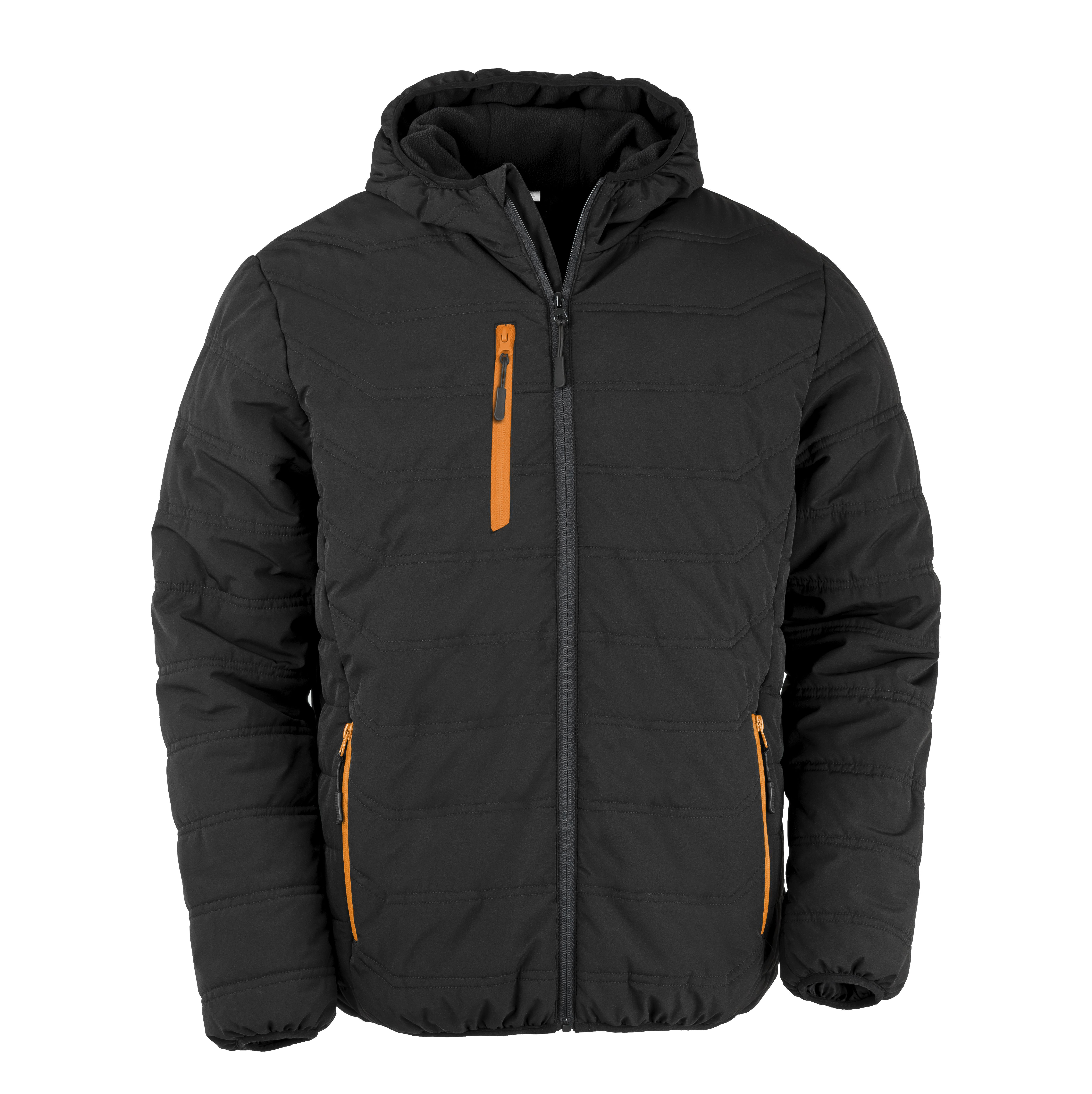 BLACK COMPASS PADDED WINTER JACKET