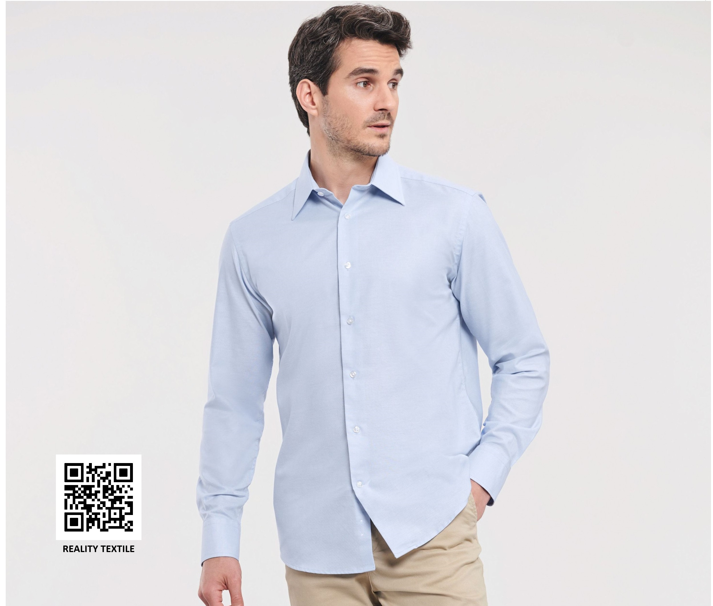 MEN'S LONG SLEEVE TAILORED OXFORD SHIRT