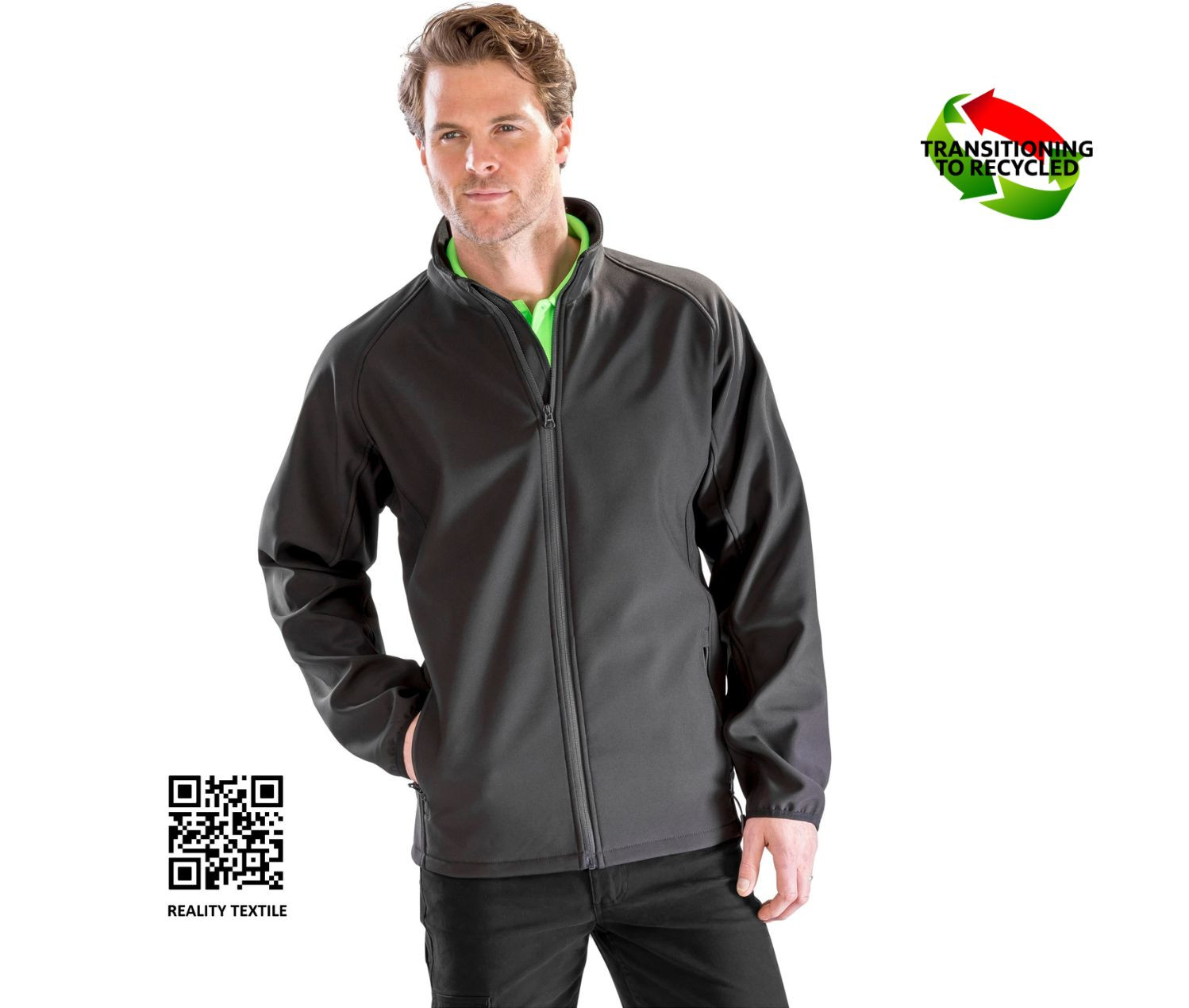 MENS PRINTABLE SOFTSHELL JACKET