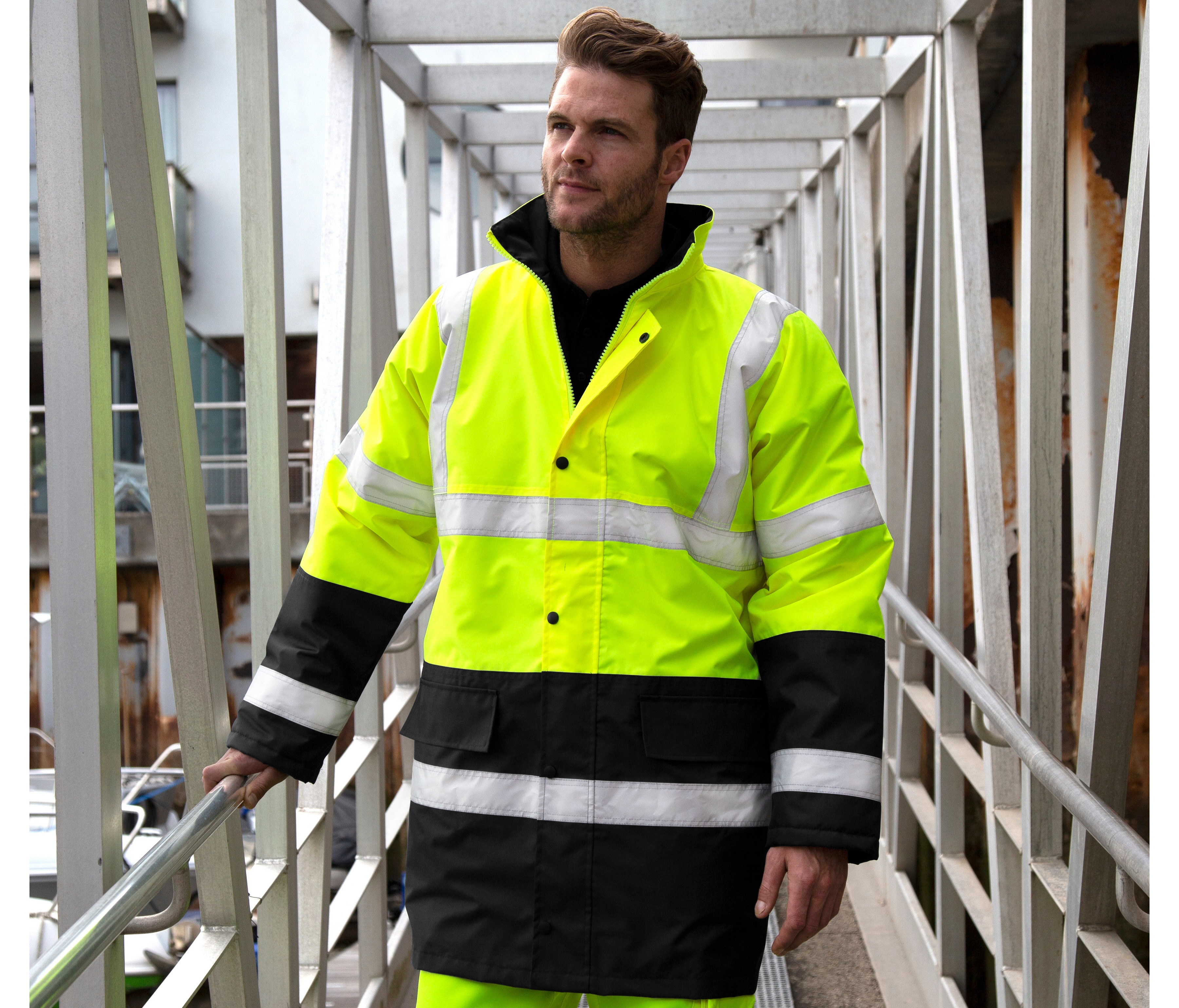 MOTORWAY 2-TONE SAFETY COAT