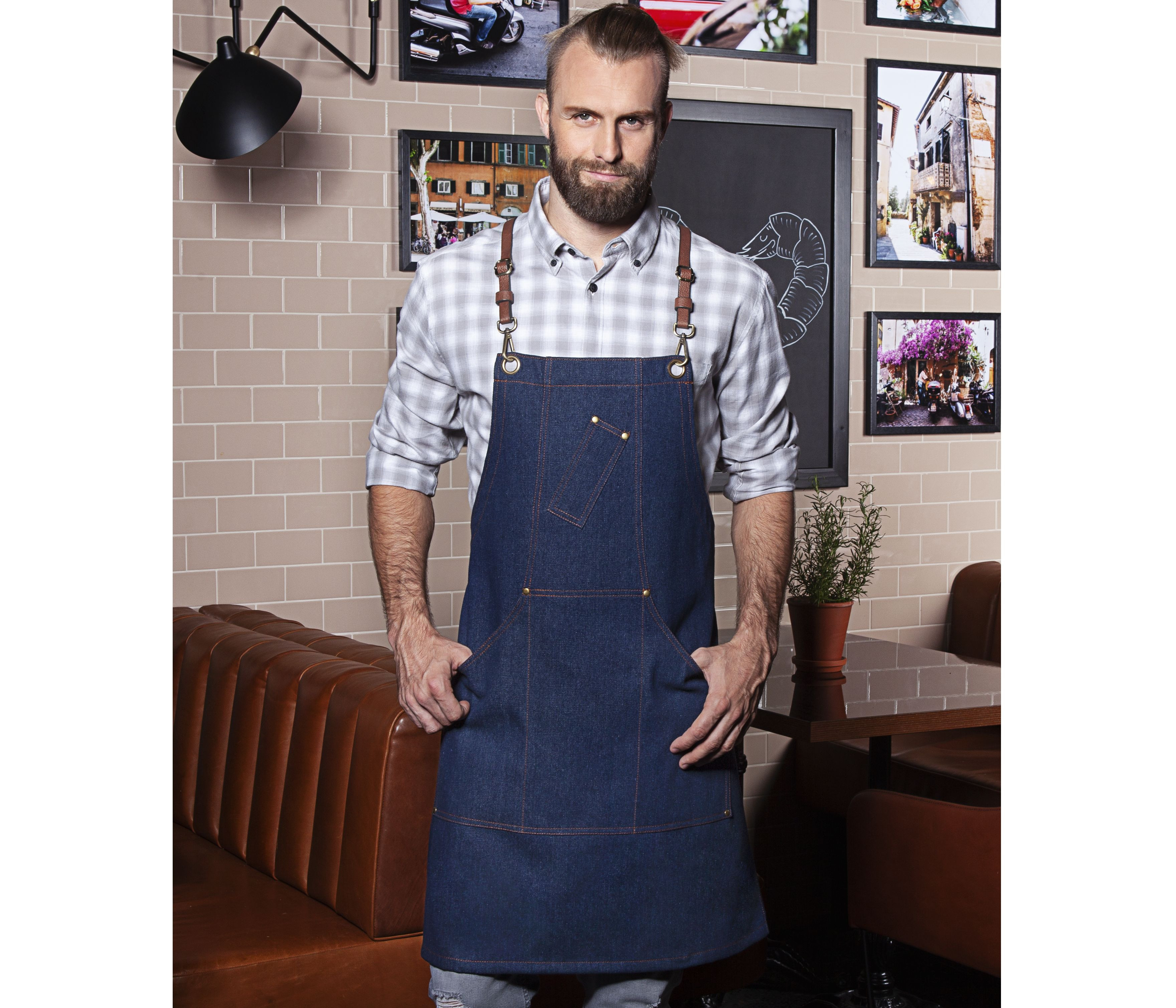 BIB APRON DENIM X-STYLE