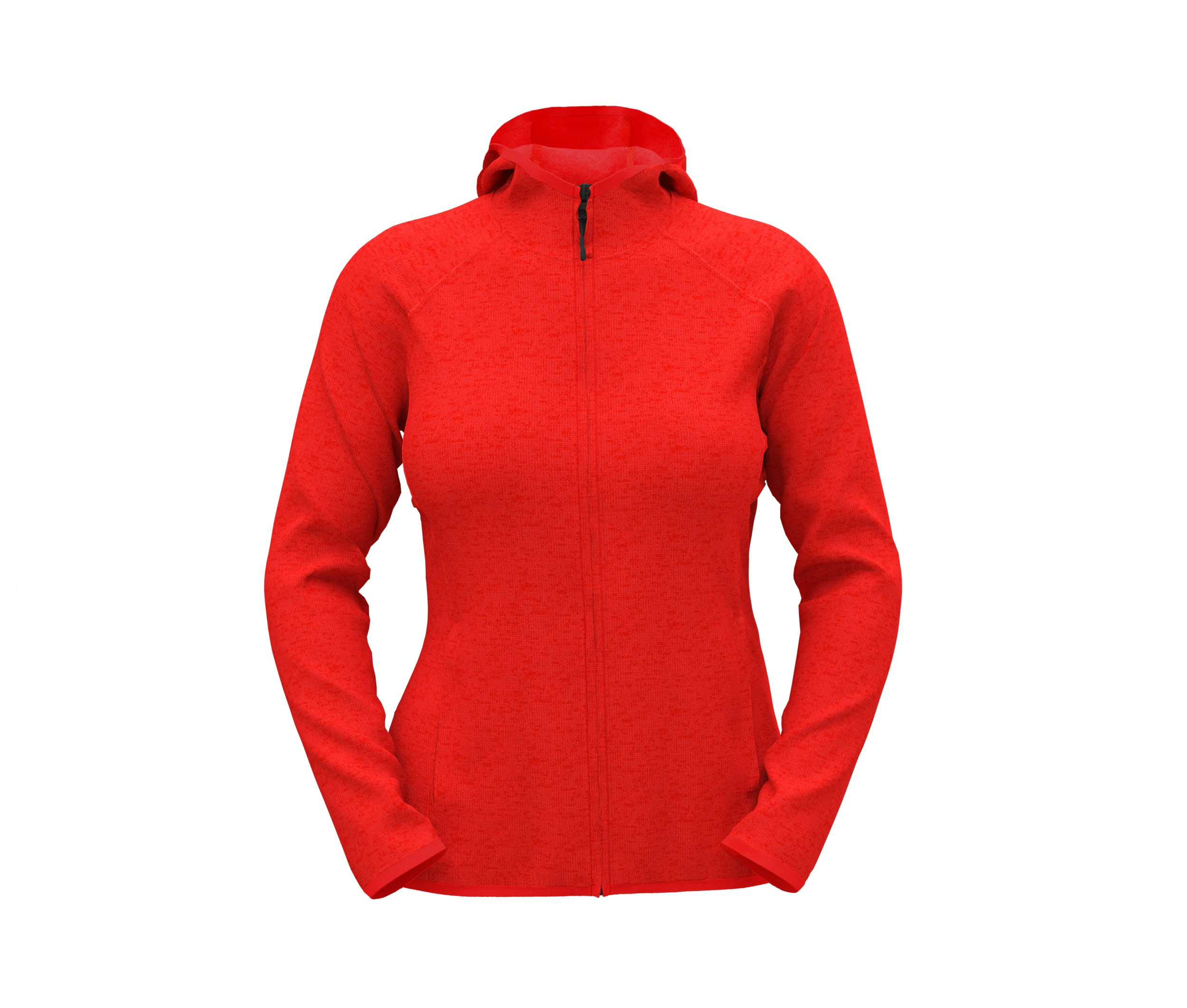 LUX HOODED KNITFLEECE JACKET FOR WOMEN
