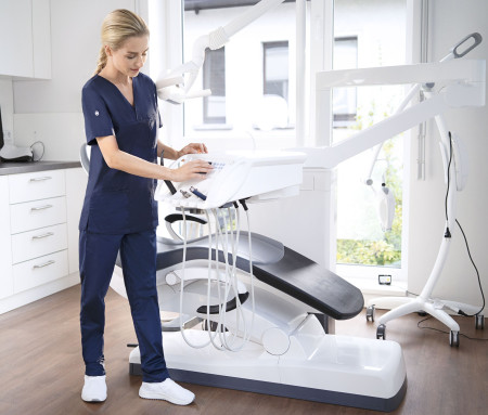 SHORT-SLEEVE LADIES' SLIP-ON TUNIC ESSENTIAL