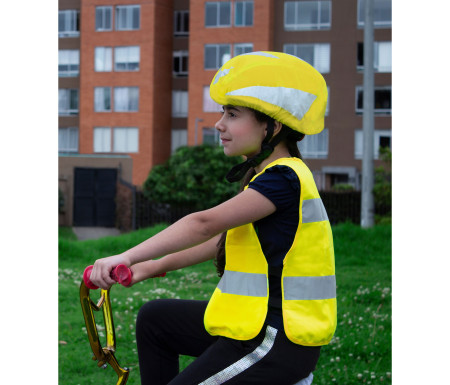 HI-VIS WATER-REPELLENT BICYCLE-HELMET COVER "MAASTRICHT"