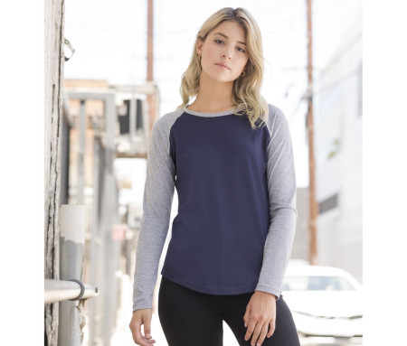 LADIES L/S BASEBALL T