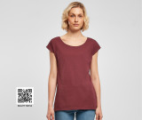 LADIES WIDE NECK TEE