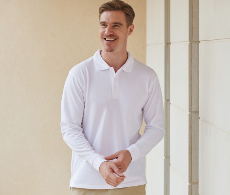 COOLPLUS® LONG SLEEVED POLO SHIRT