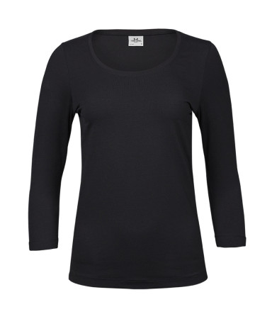 WOMENS STRETCH 3/4 SLEEVE TEE