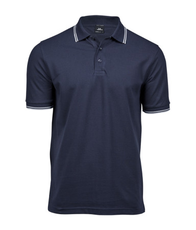 LUXURY STRIPE STRETCH POLO