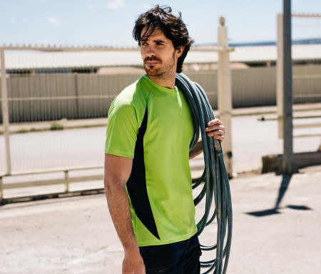 TEE-SHIRT TECHNIQUE BICOLORE