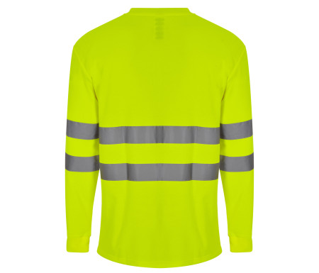 TEE-SHIRT ML EN COTON/POLYESTER HAUTE VISIBILITÉ