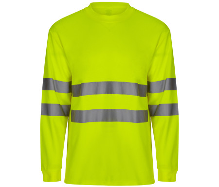 TEE-SHIRT ML EN COTON/POLYESTER HAUTE VISIBILITÉ