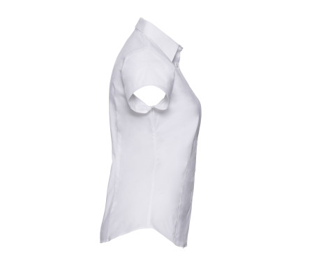 LADIES' SHORT SLEEVE FITTED STRETCH SHIRT