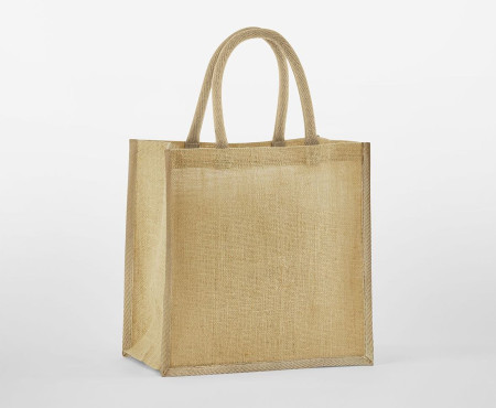 NATURAL STARCHED JUTE MINI GIFT BAG