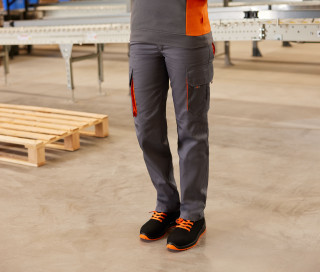 PANTALON MULTIPOCHES BICOLORE