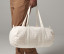 STRIPED ORGANIC COTTON BARREL BAG