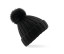 VERBIER FAUX FUR POP POM CHUNKY BEANIE