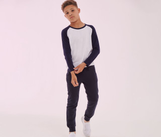 KIDS' LONG SLEEVED BASEBALL T